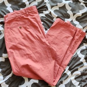 Pink salmon coral Tommy Hilfiger slim fit pants